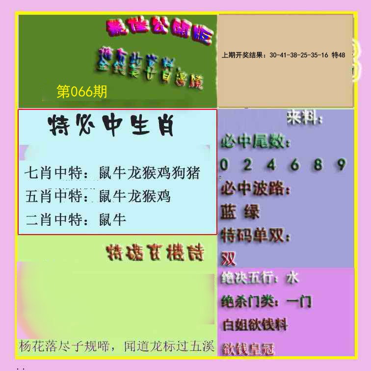 066期波肖门尾最佳公开版[图]