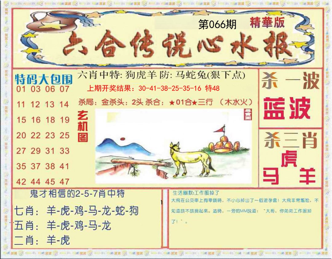 066期六合传说(心水版)[图]