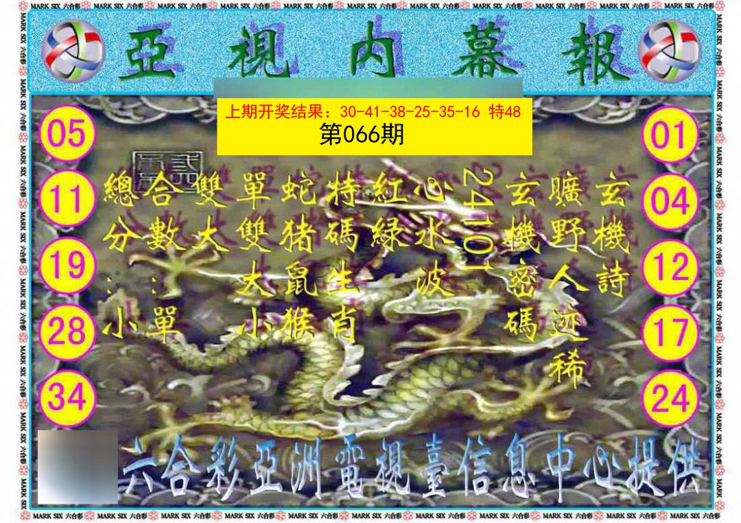 066期亚视内幕报[图]