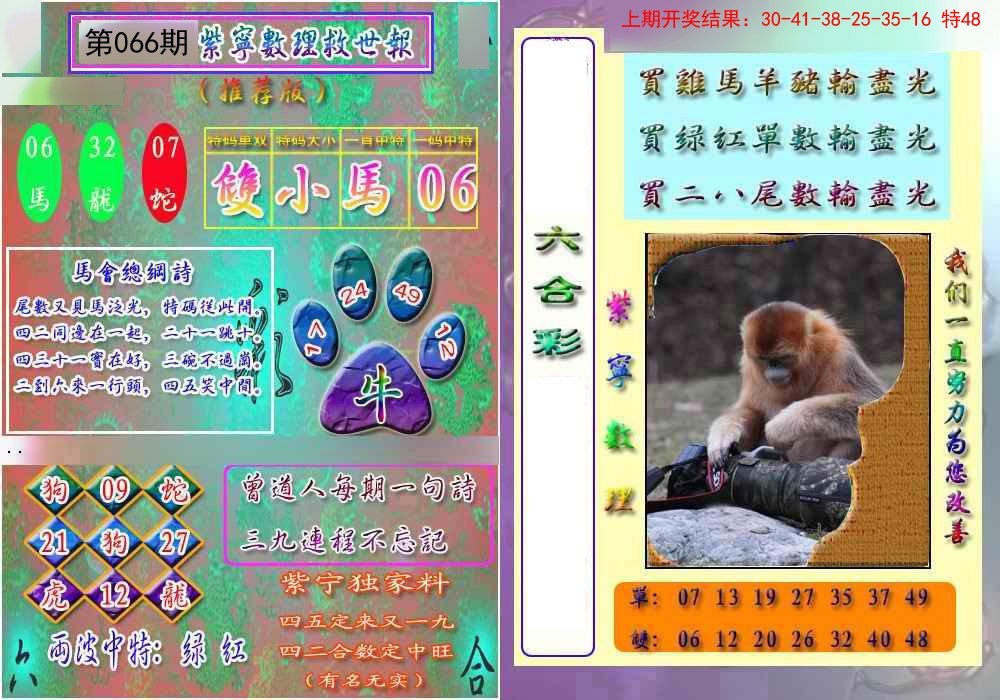 066期数理救世报[图]
