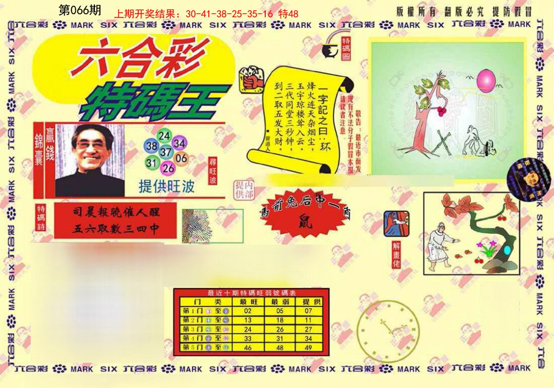 066期心水特码(信封)[图]