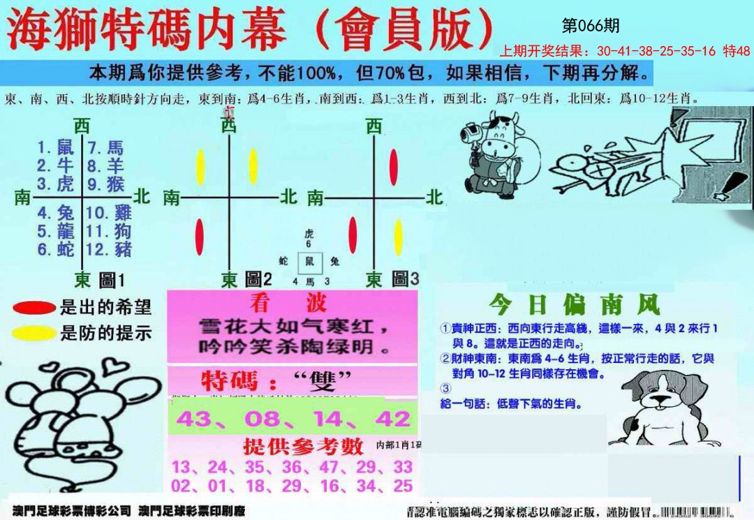 066期另版海狮特码内幕报[图]