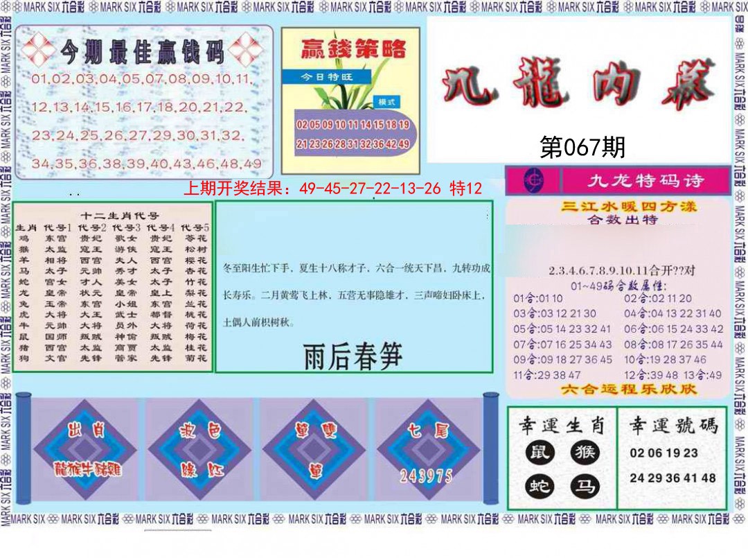 067期九龙内幕[图]