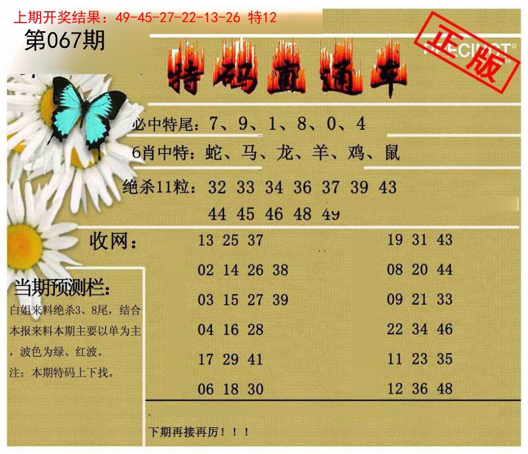 067期特码直通车[图]