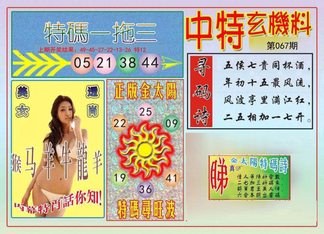 067期中特玄机料[图]