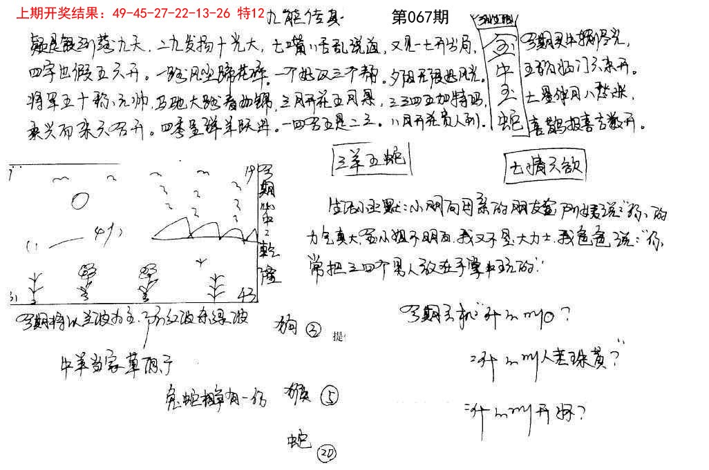 067期手写九龙内幕[图]