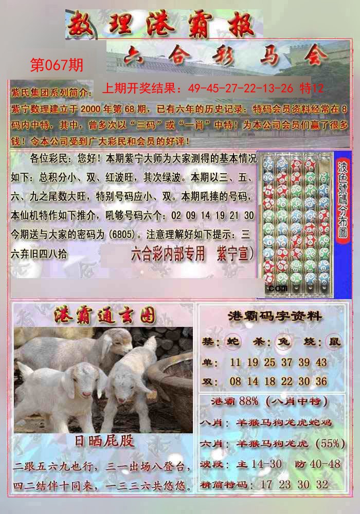 067期港霸报[图]