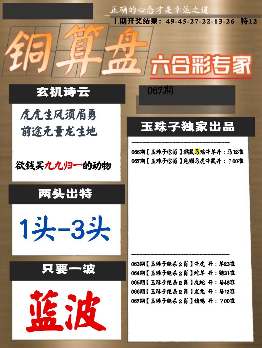 067期白小姐心水[图]