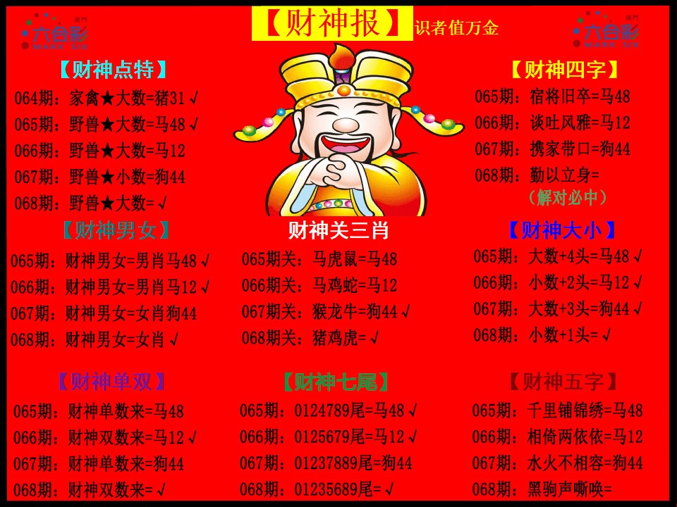 068期财神报[图]
