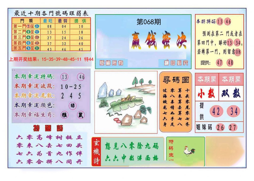 068期九龍赢钱密决(推荐)[图]