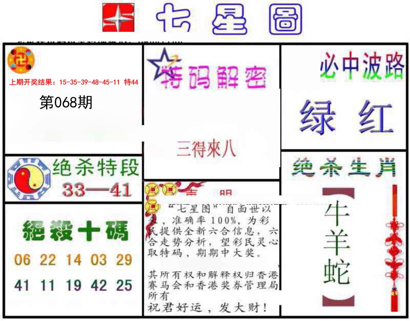 068期七星图B[图]