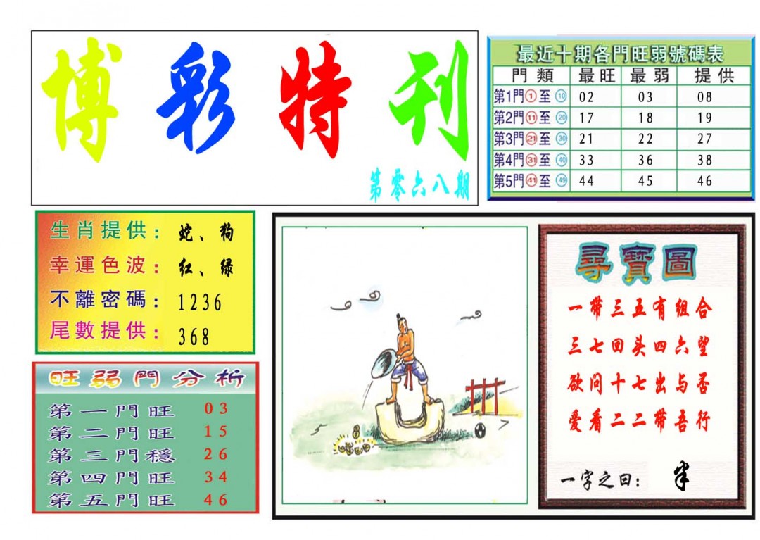 068期博彩特刊[图]