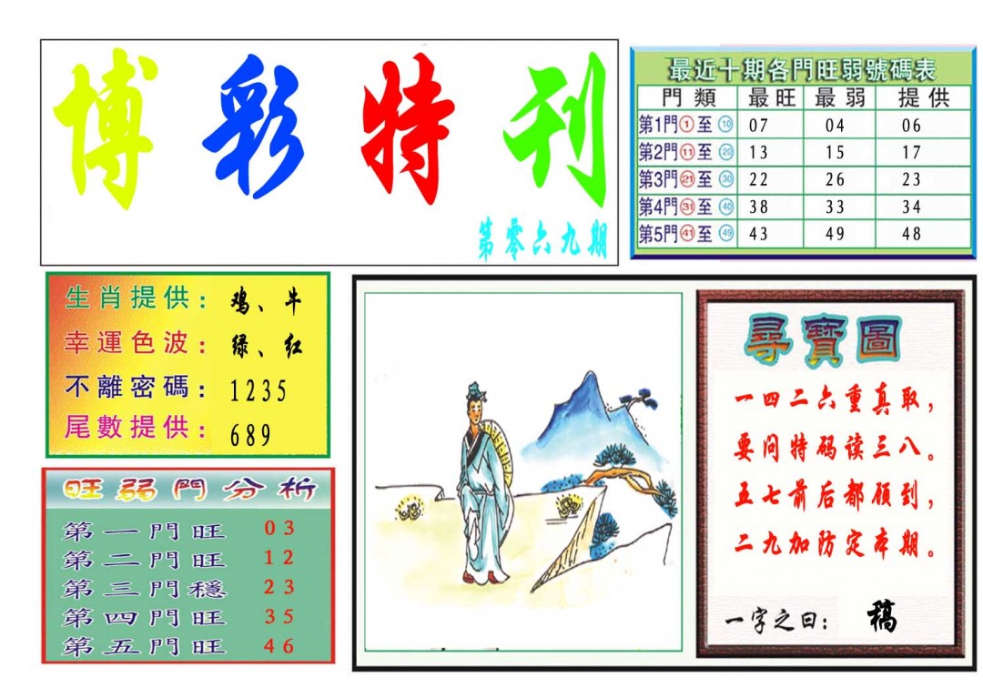 069期博彩特刊[图]