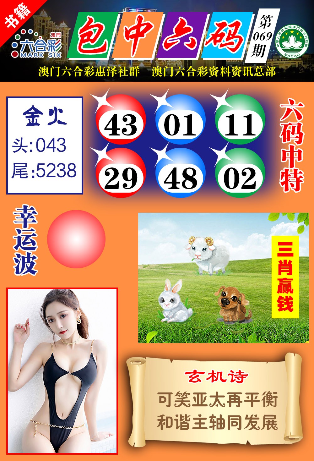 069期澳门包中六码[图]