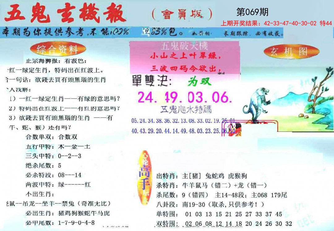 069期新五鬼玄机[图]