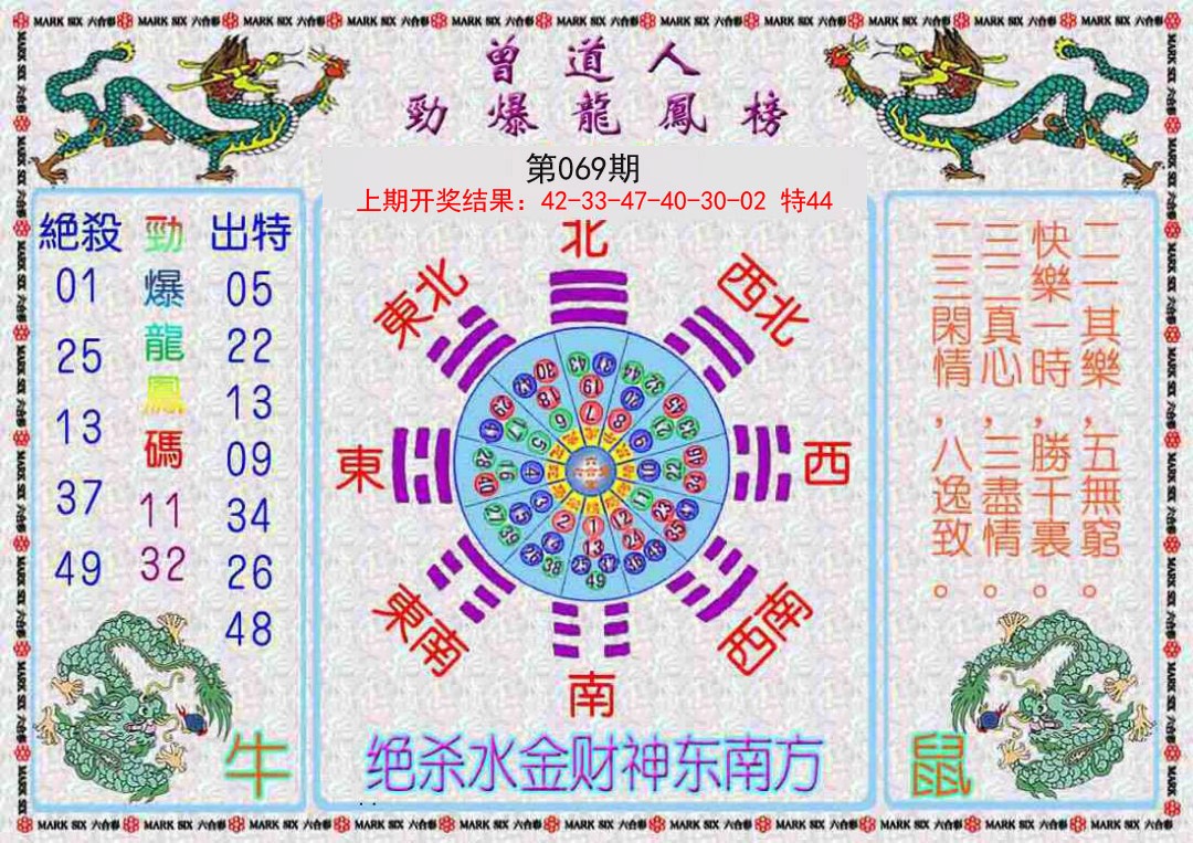 069期曾道人劲爆龙凤榜[图]
