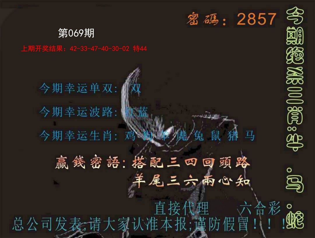 069期特码报[图]