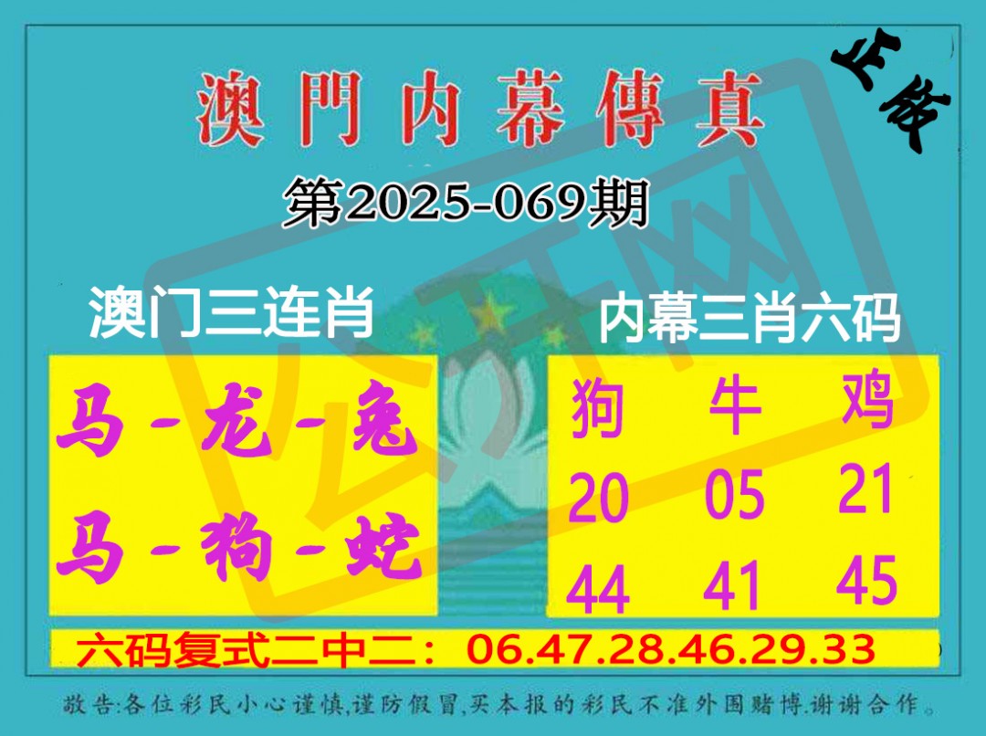 069期内幕传真三肖版[图]