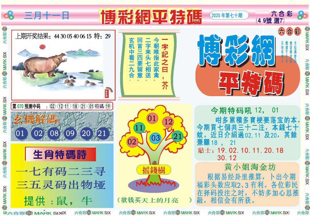 070期博彩网平特报[图]