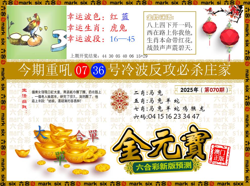 070期金元宝[图]
