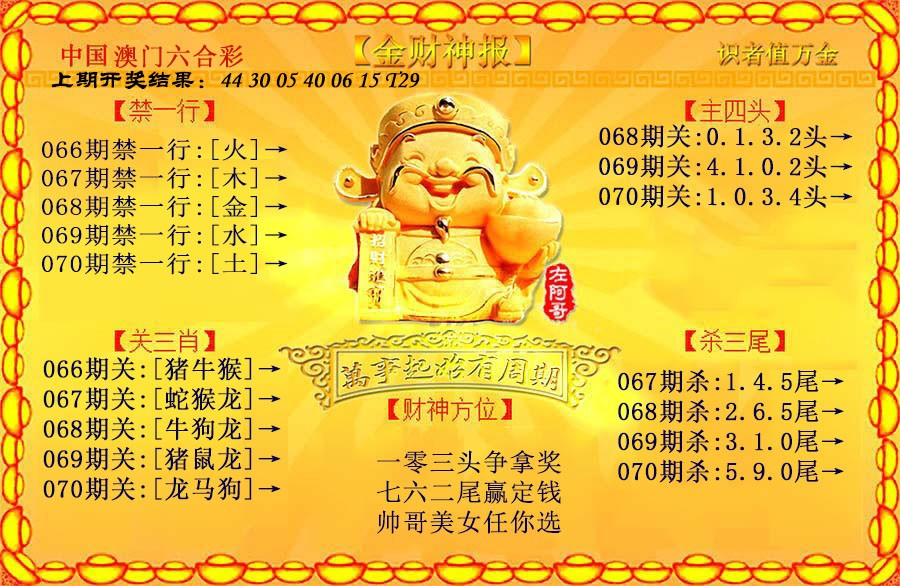 070期金财神[图]