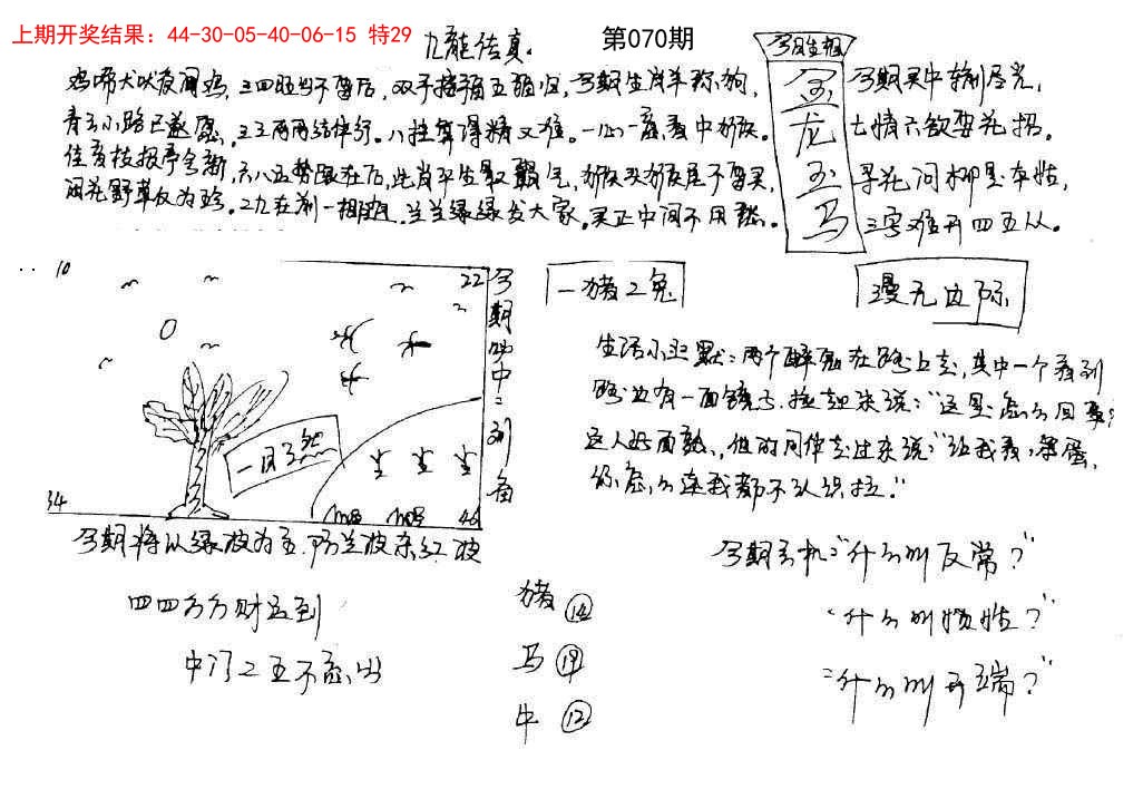070期手写九龙内幕[图]