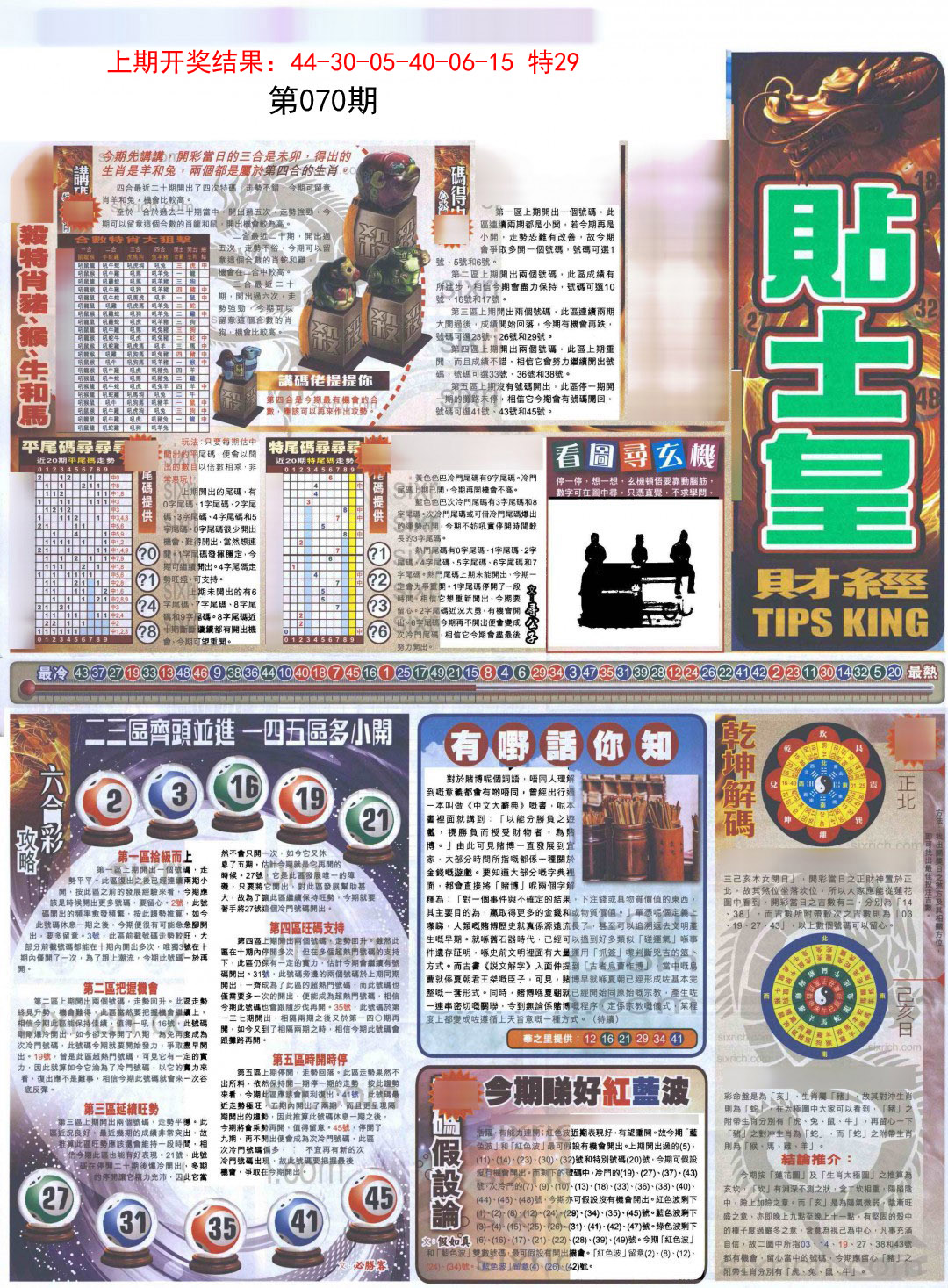 070期贴士皇A加大版[图]