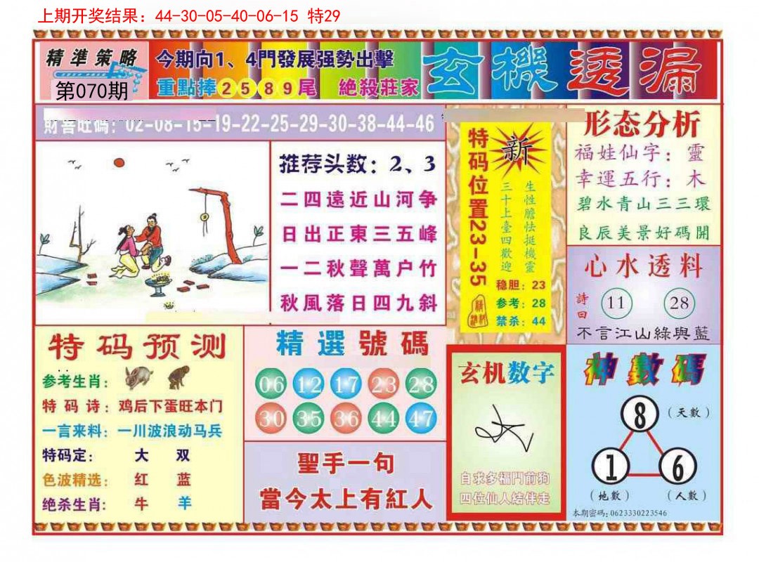 070期玄机透漏[图]