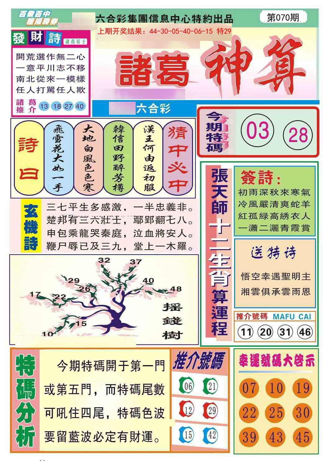 070期诸葛神算[图]