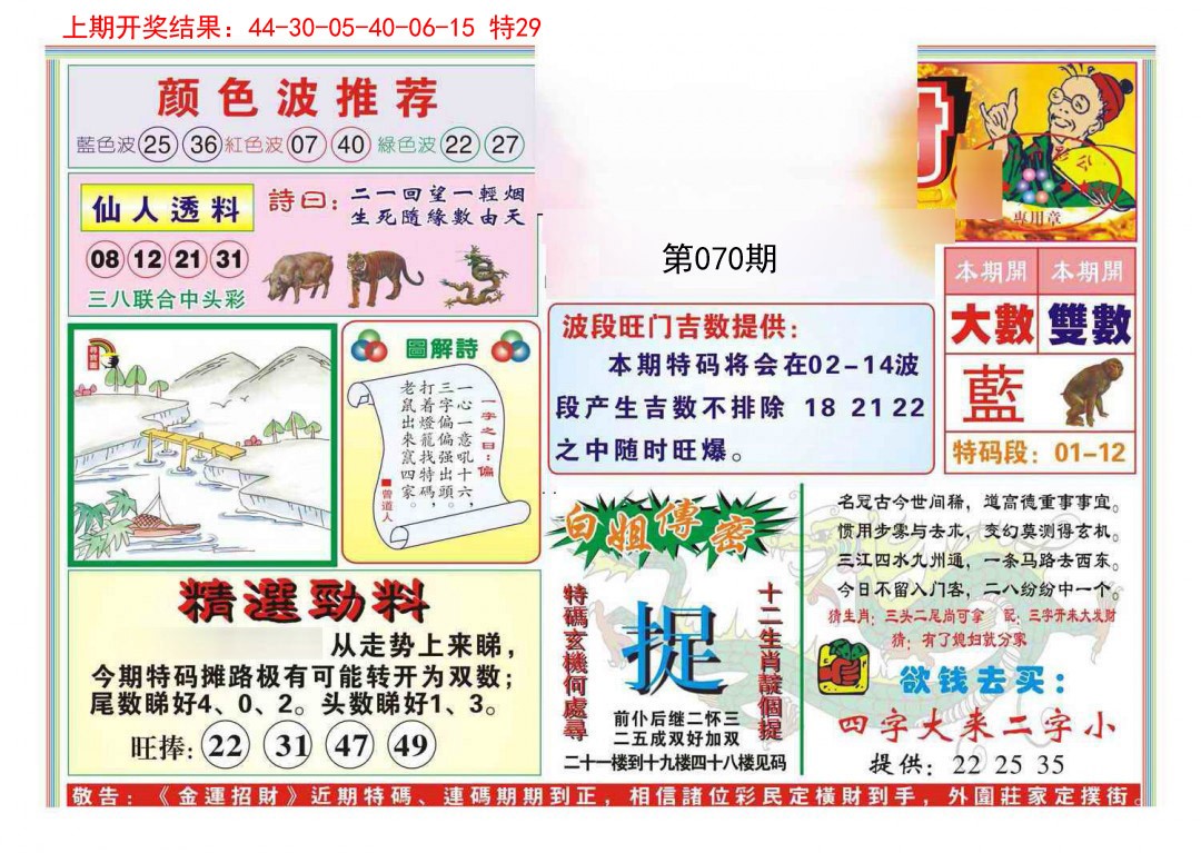 070期金运招财[图]