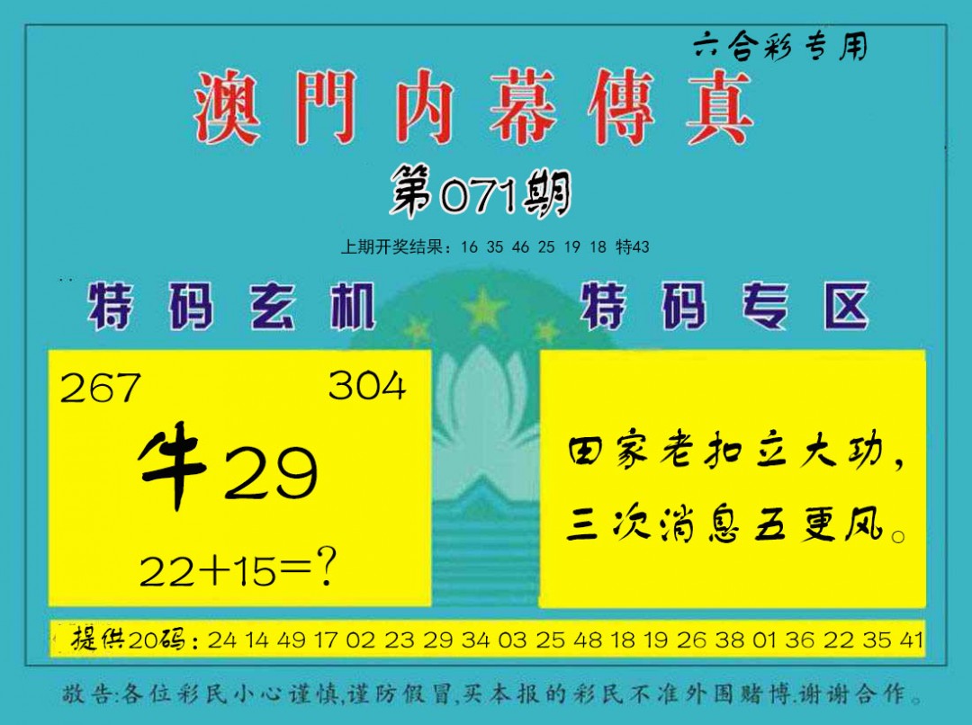 071期内幕传真[图]