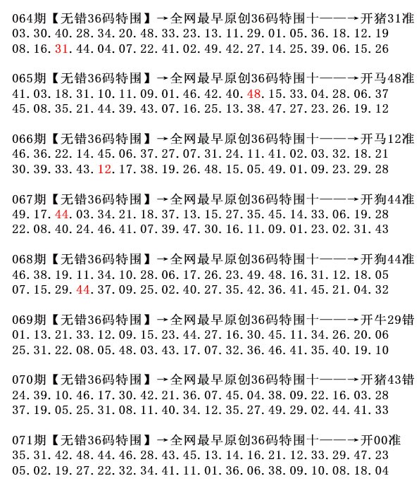 071期36码特围[图]