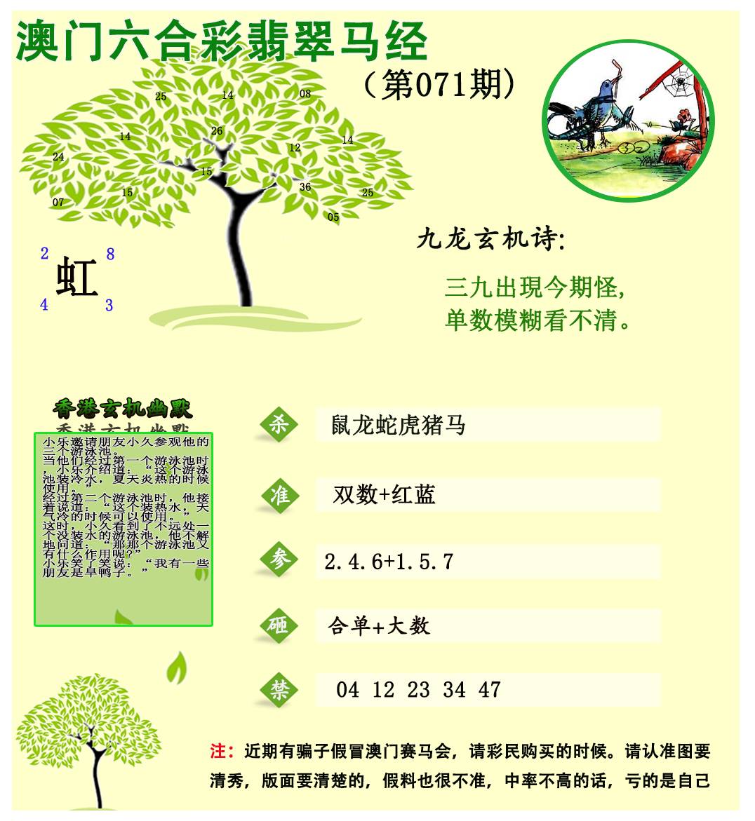 071期翡翠马经[图]