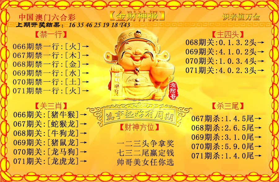 071期金财神[图]