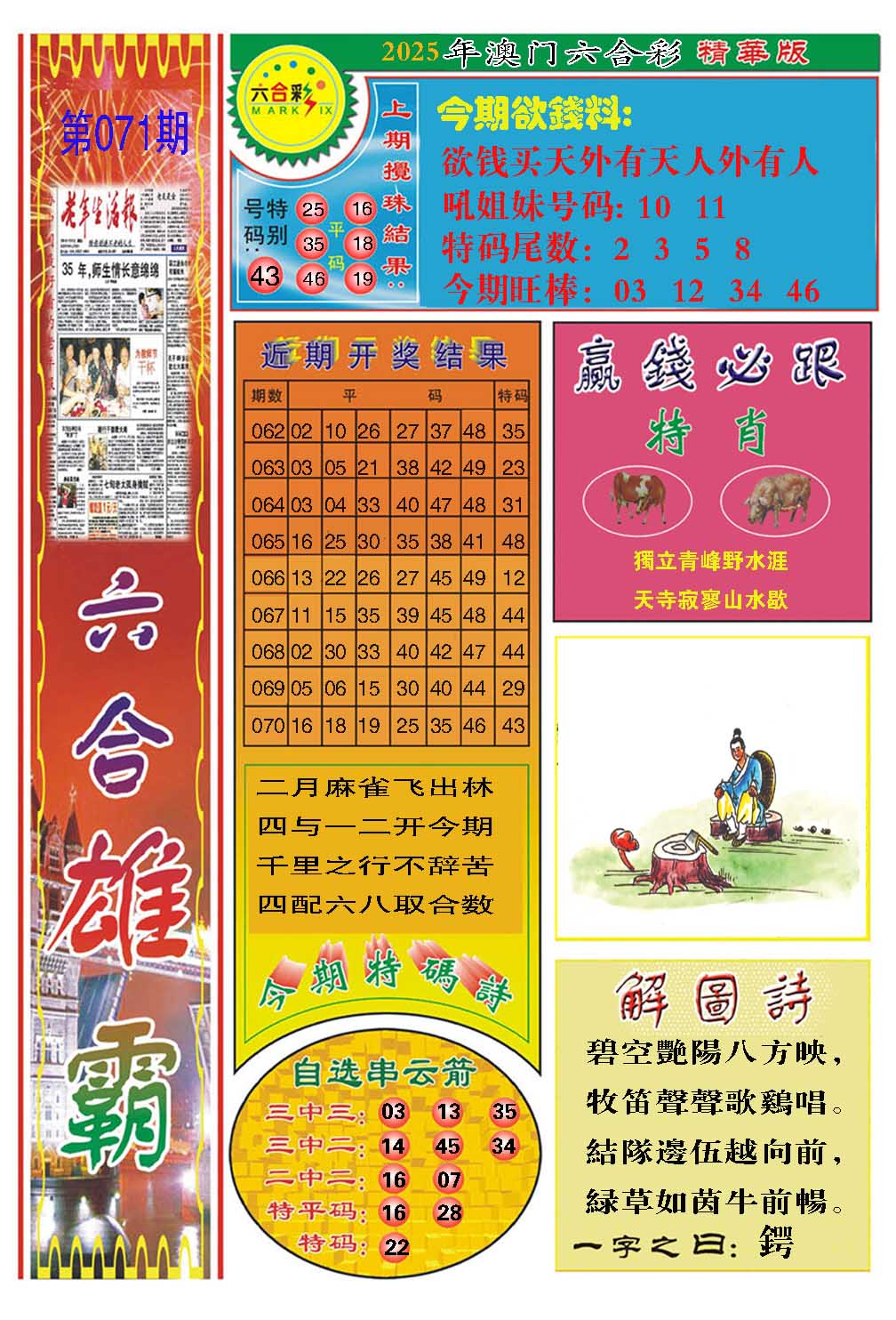071期六合雄霸[图]