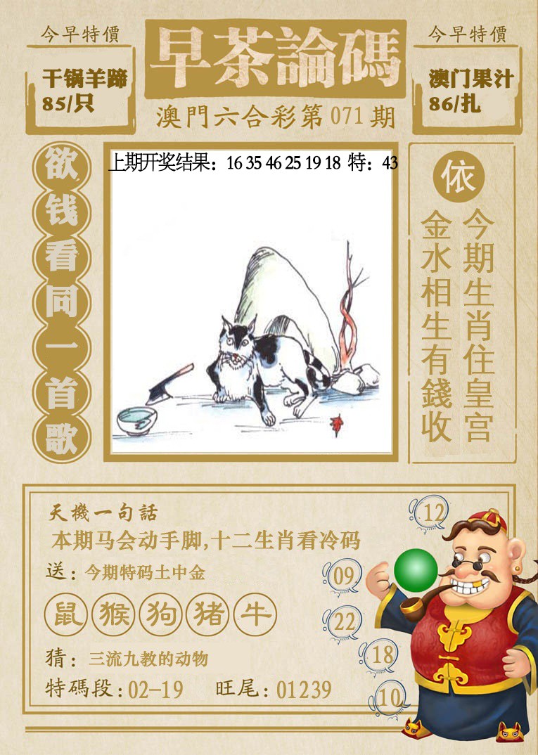 071期早茶论码[图]