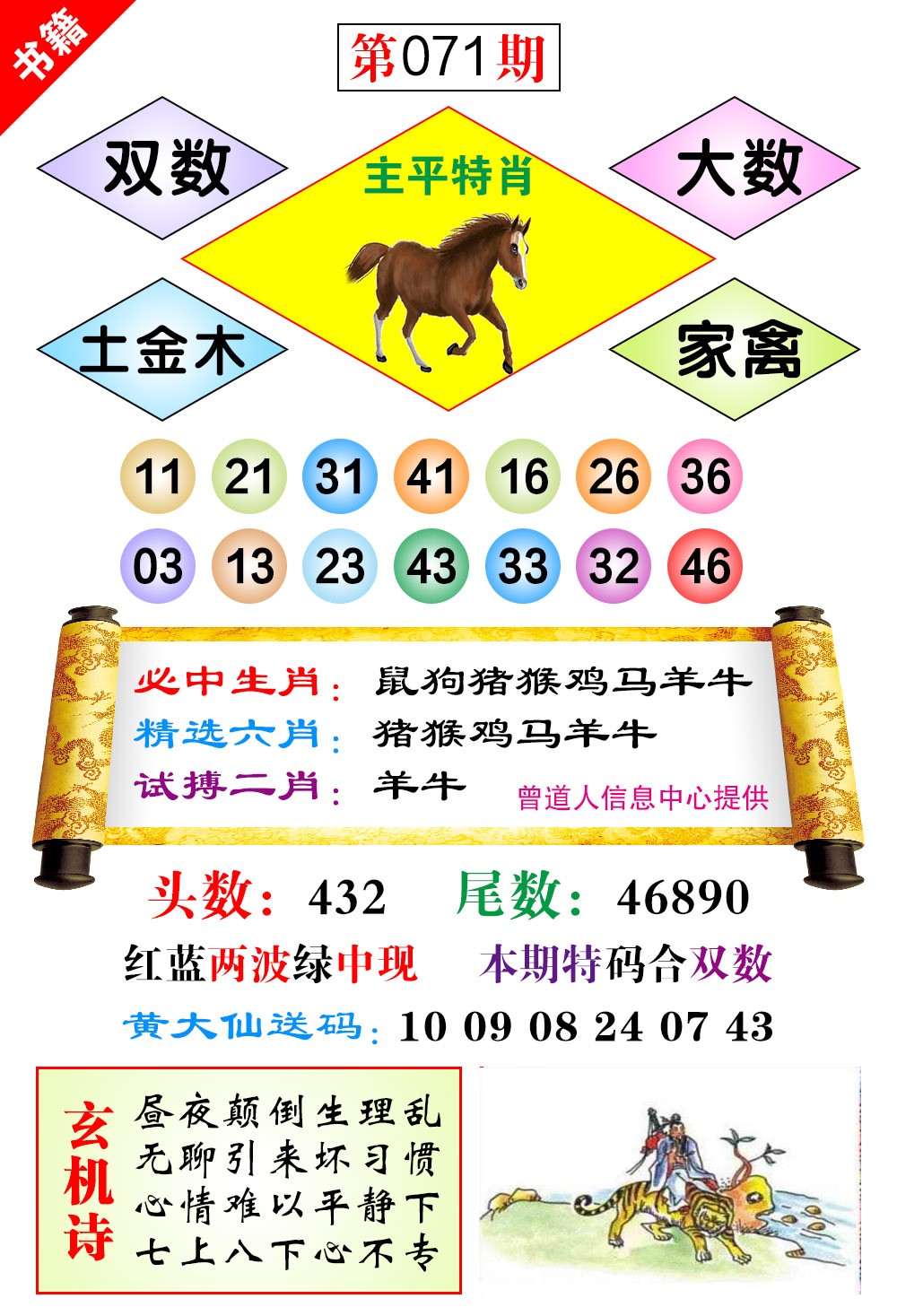 071期澳门济公十八码[图]