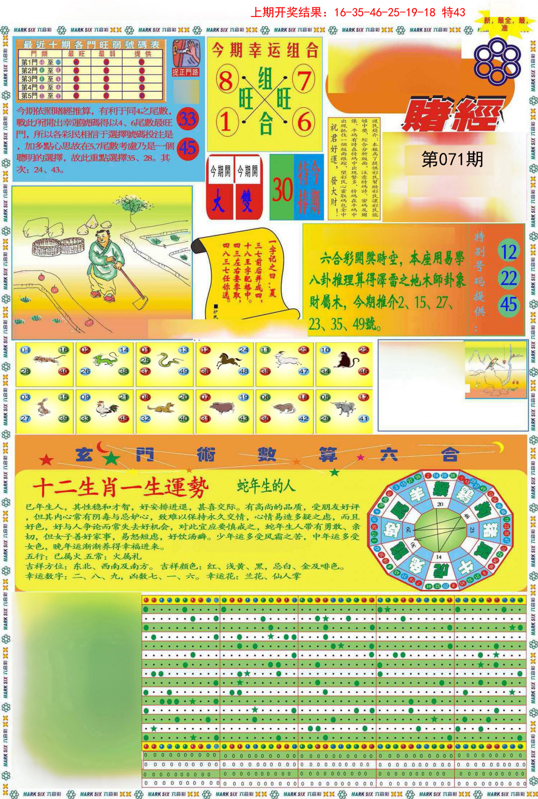 071期九龍赌经A(推荐)[图]