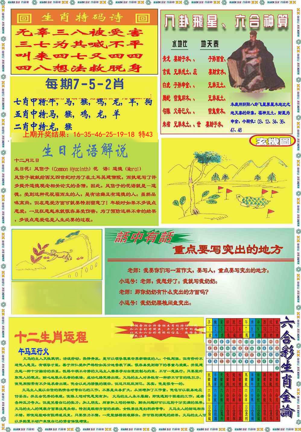 071期九龍马经B(推荐)[图]