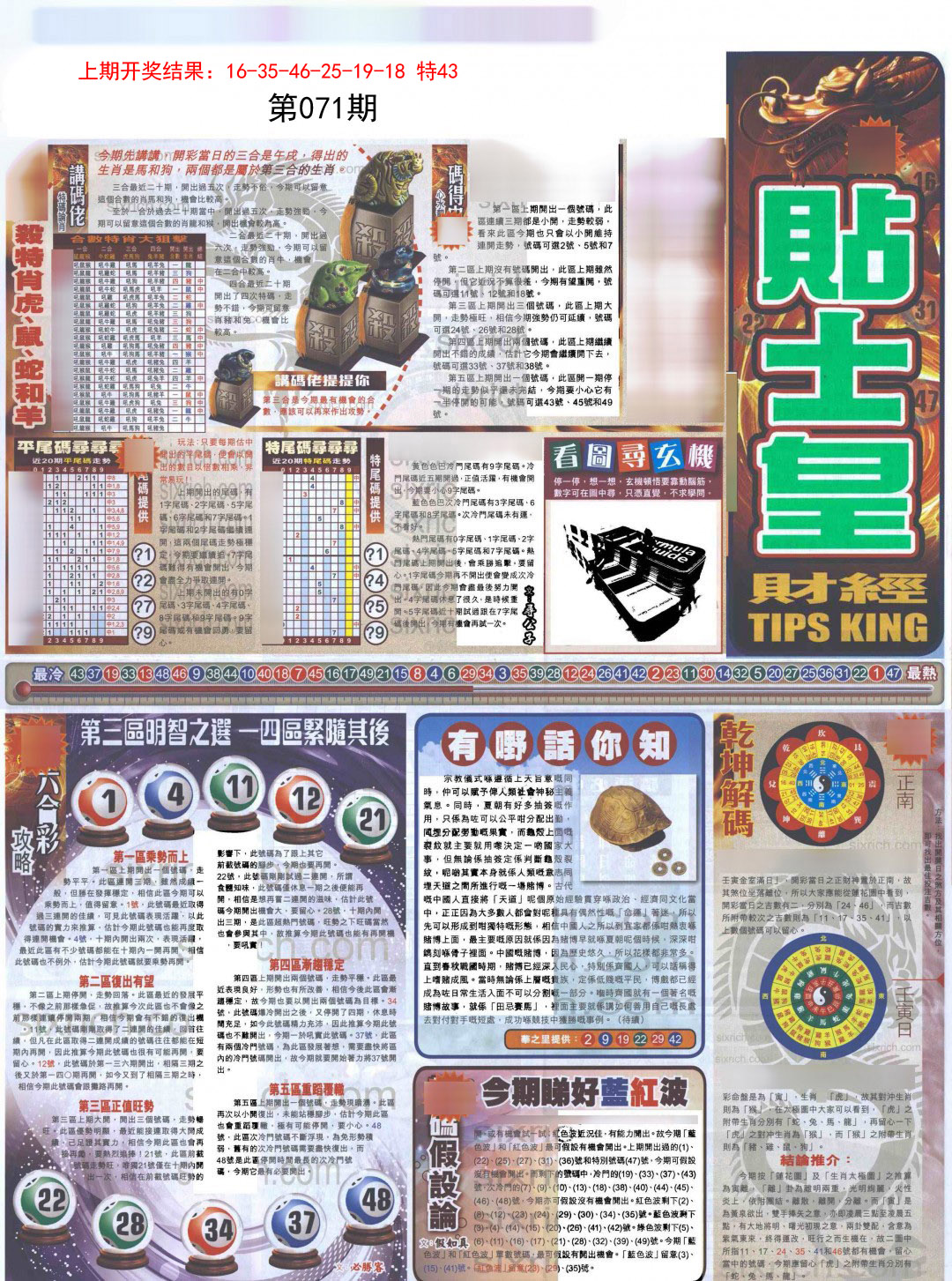 071期贴士皇A加大版[图]