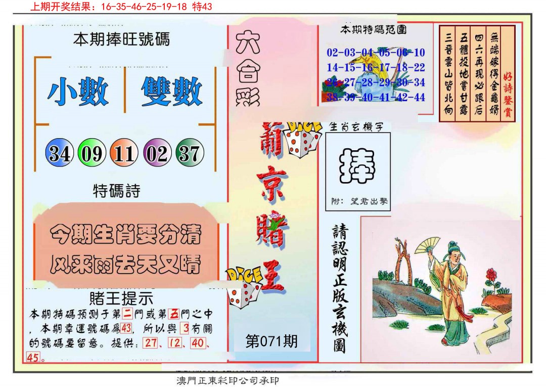 071期葡京赌王彩[图]