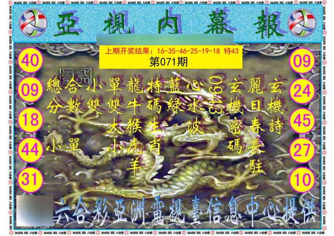 071期亚视内幕报[图]