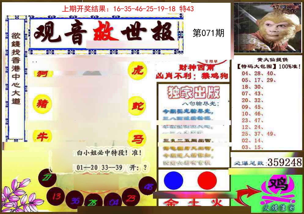 071期(另)观音救世密报[图]