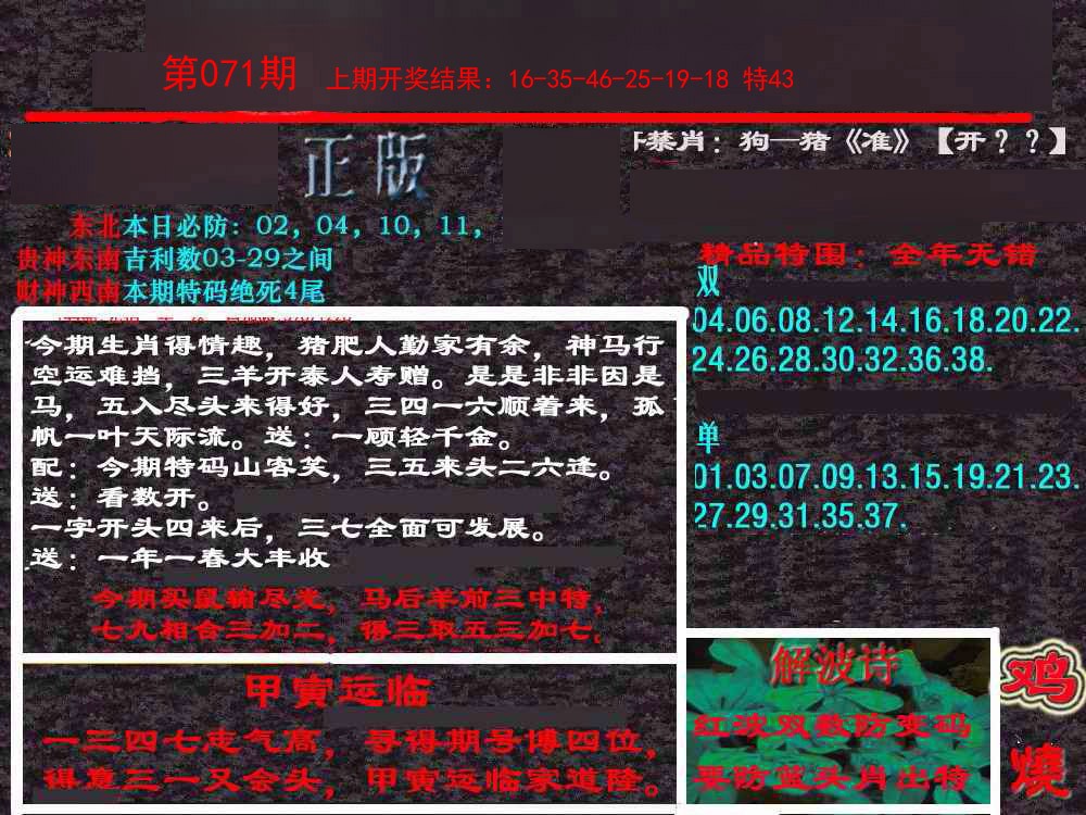 071期新港内幕[图]