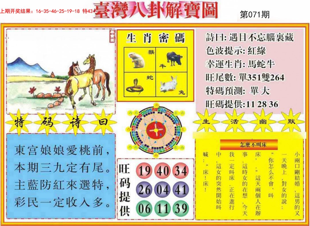 071期台湾八卦解宝图[图]