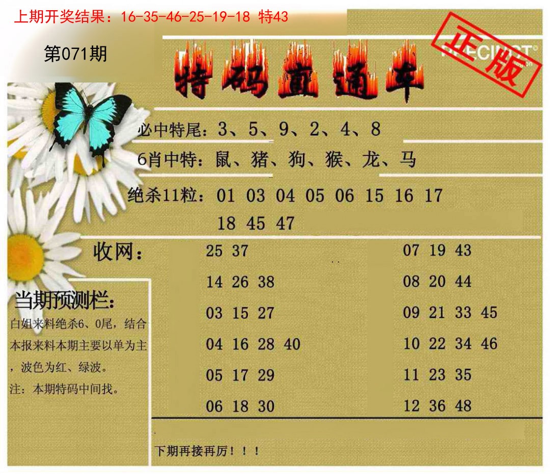 071期特码直通车[图]