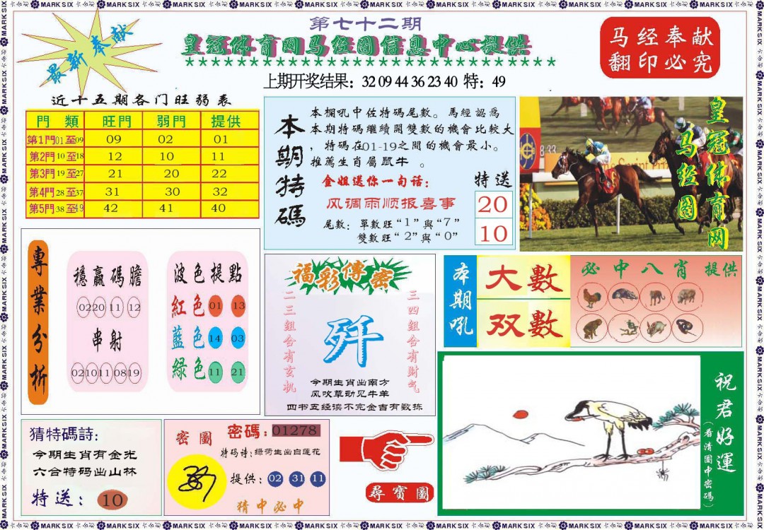 072期体育网马经图[图]