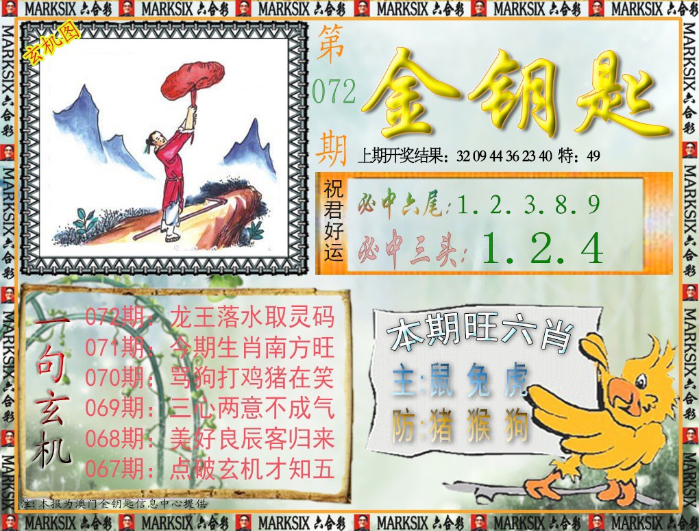 072期金钥匙[图]