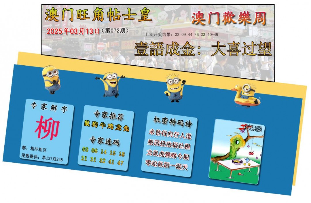 072期旺角贴士皇[图]