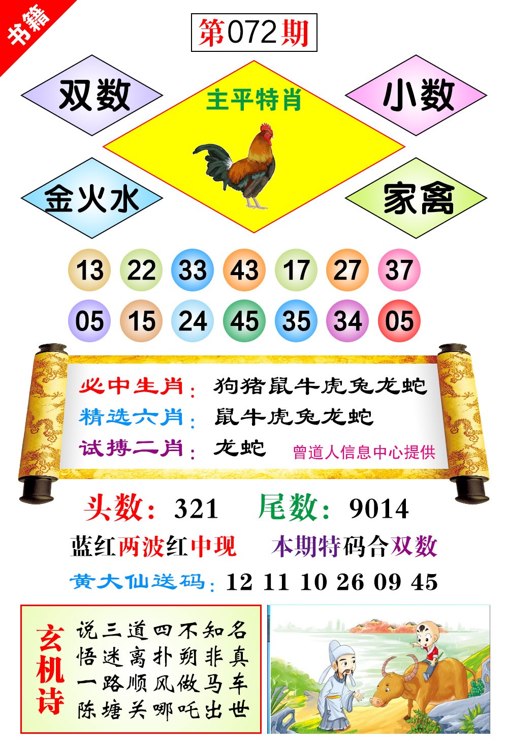 072期澳门济公十八码[图]